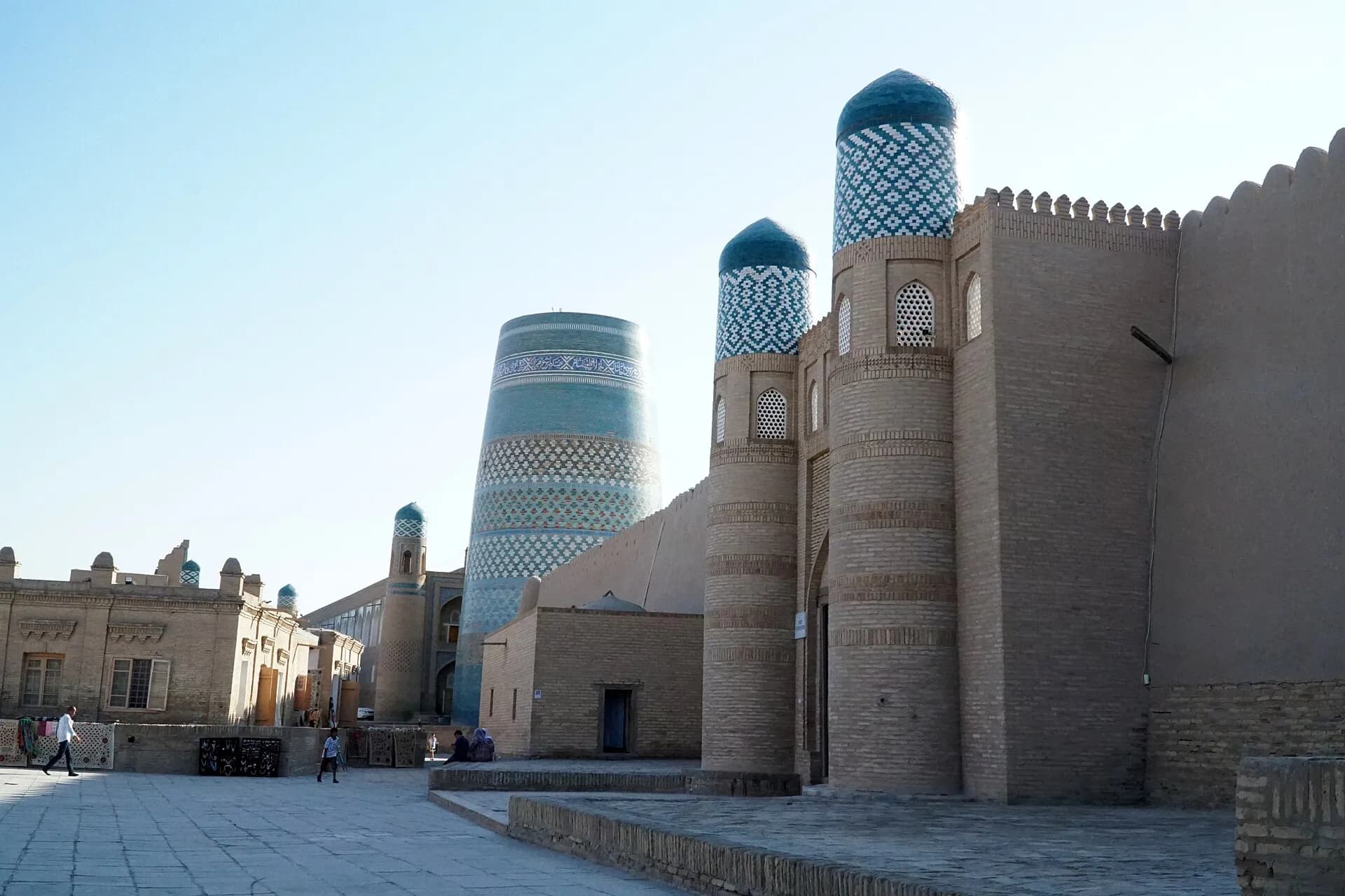 Kalta Minor and the walls of Kunya-Ark, Khiva