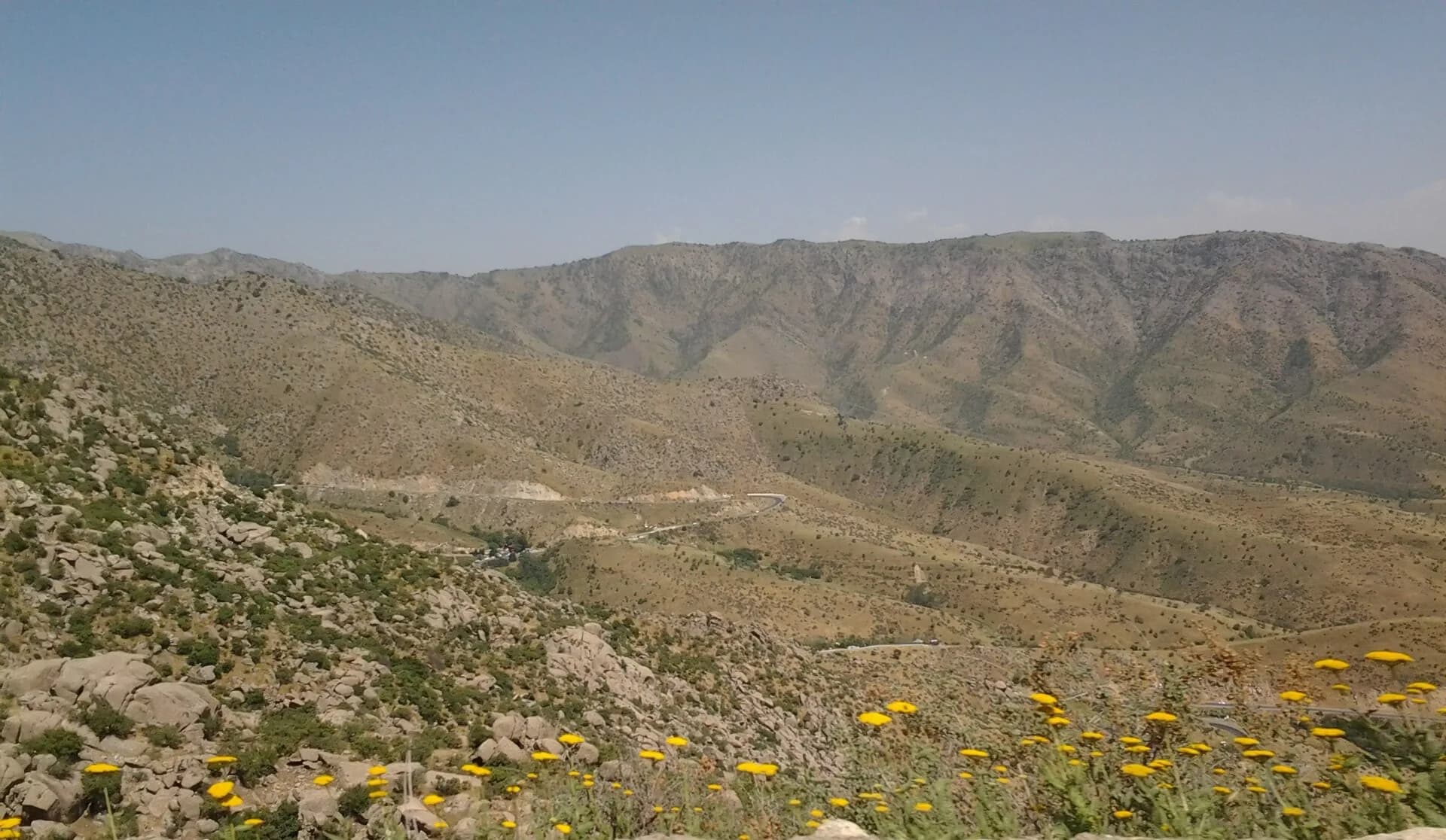 Mountains on the road from Samarkand to Shakhrisabz